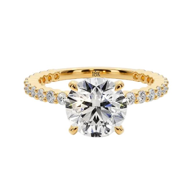 Forever Sparkle Engagement Ring -  R1201 in Ring by 18 KARATS