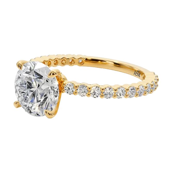 Forever Sparkle Engagement Ring -  R1201 in Ring by 18 KARATS