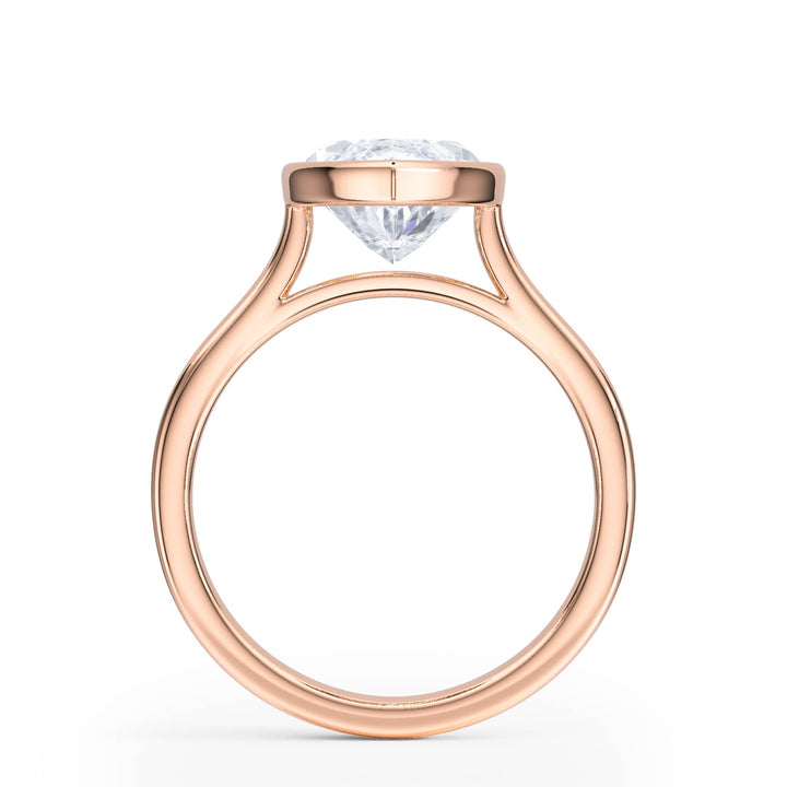 Full Bezel Marquise Diamond Engagement Ring - R1239 in Ring by 18 KARATS INC.