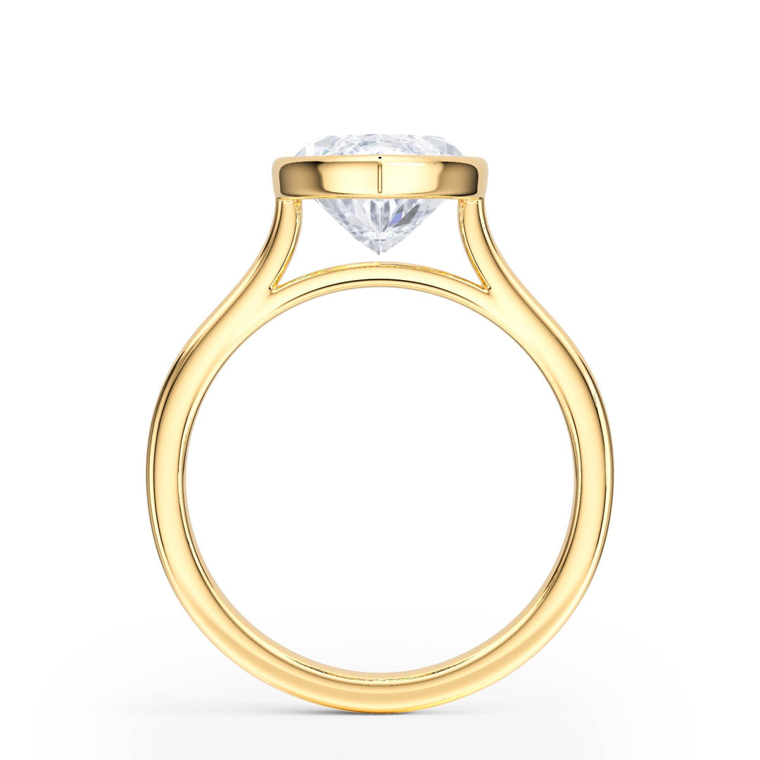 Full Bezel Marquise Diamond Engagement Ring - R1239 in Ring by 18 KARATS INC.