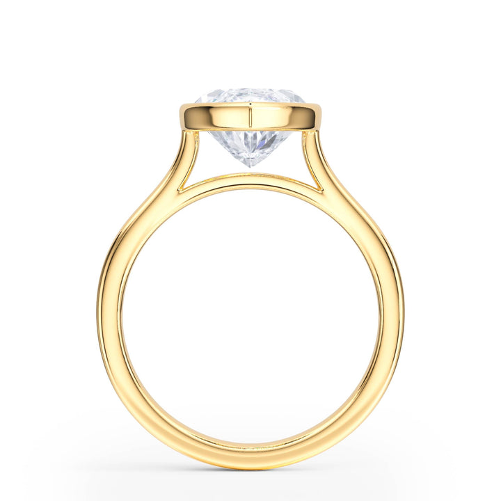 Full Bezel Marquise Diamond Engagement Ring - R1239 in Ring by 18 KARATS INC.