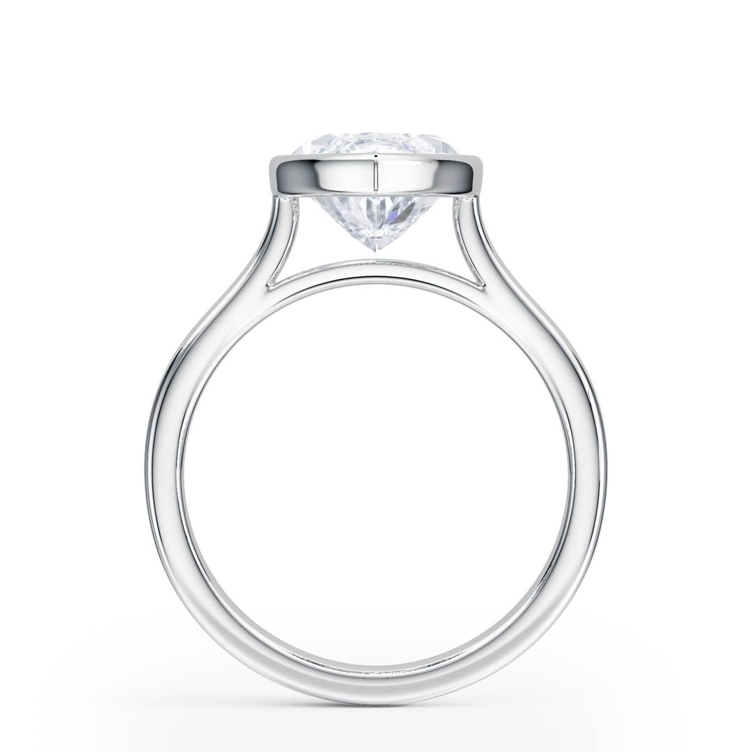 Full Bezel Marquise Diamond Engagement Ring - R1239 in Ring by 18 KARATS INC.