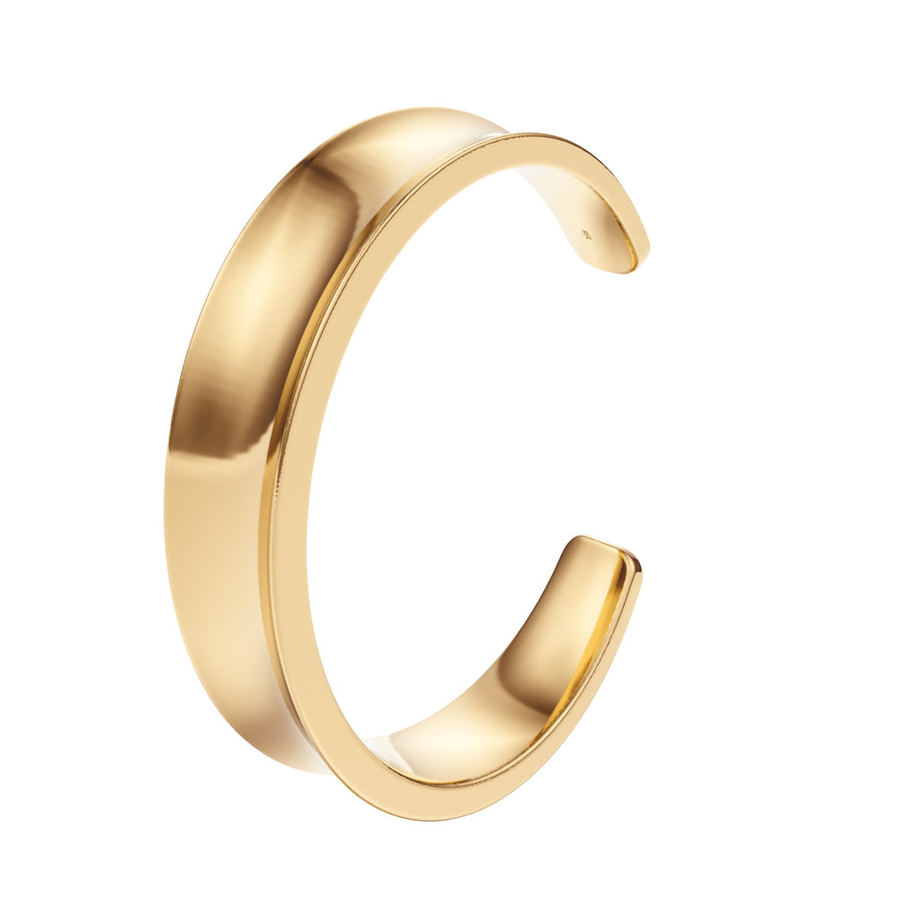 Gold Cuff Bangle - BC106 in Bracelet by 18 KARATS