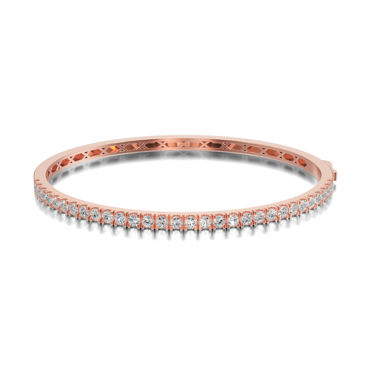 Gold Diamond Bangle - BC101 in Bracelet by 18 KARATS