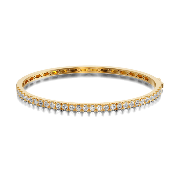 Gold Diamond Bangle - BC101 in Bracelet by 18 KARATS