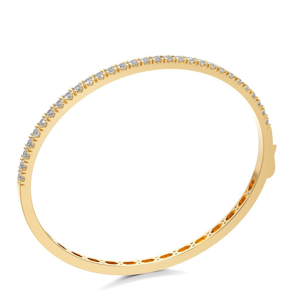 Gold Diamond Bangle - BC101 in Bracelet by 18 KARATS