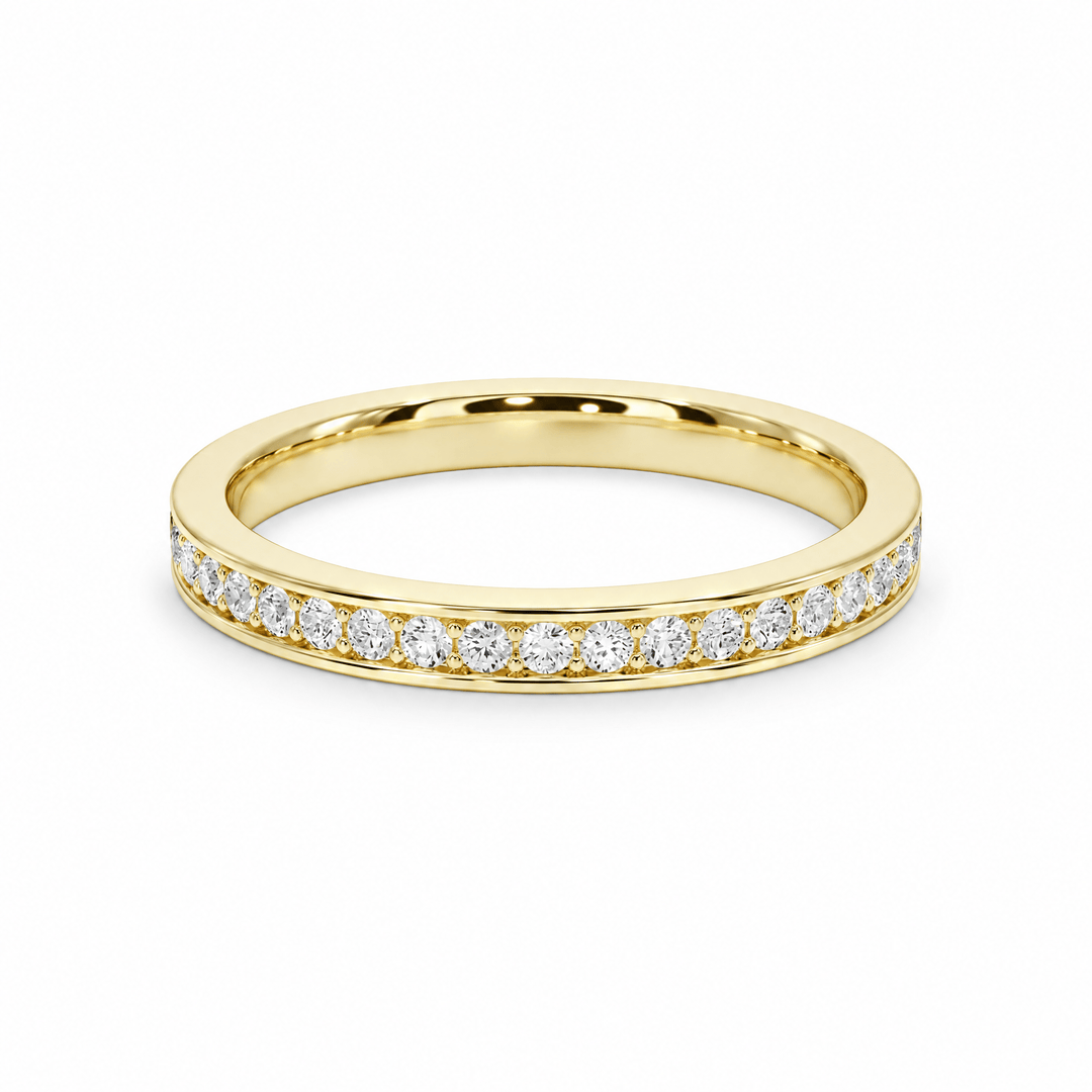 Half-Eternity Pavé Wedding Band in Wedding Bands by 18 KARATS INC.