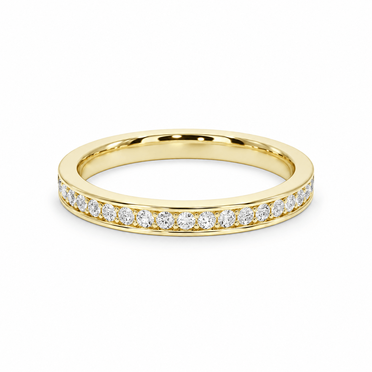 Half-Eternity Pavé Wedding Band in Wedding Bands by 18 KARATS INC.