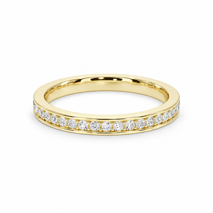 Half-Eternity Pavé Wedding Band in Wedding Bands by 18 KARATS INC.