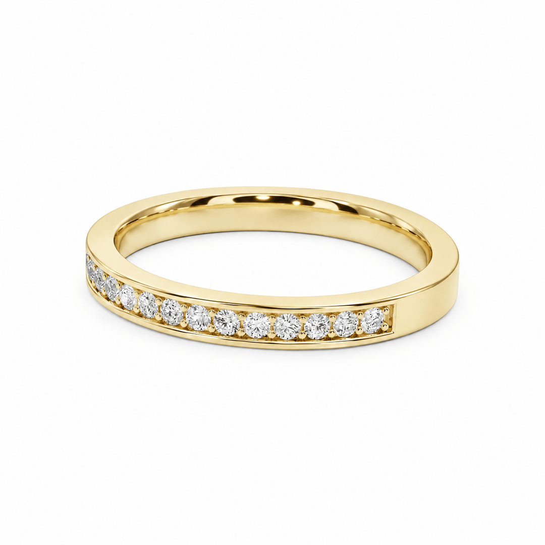 Half-Eternity Pavé Wedding Band in Wedding Bands by 18 KARATS INC.