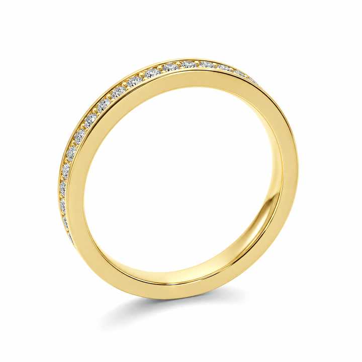 Half-Eternity Pavé Wedding Band in Wedding Bands by 18 KARATS INC.