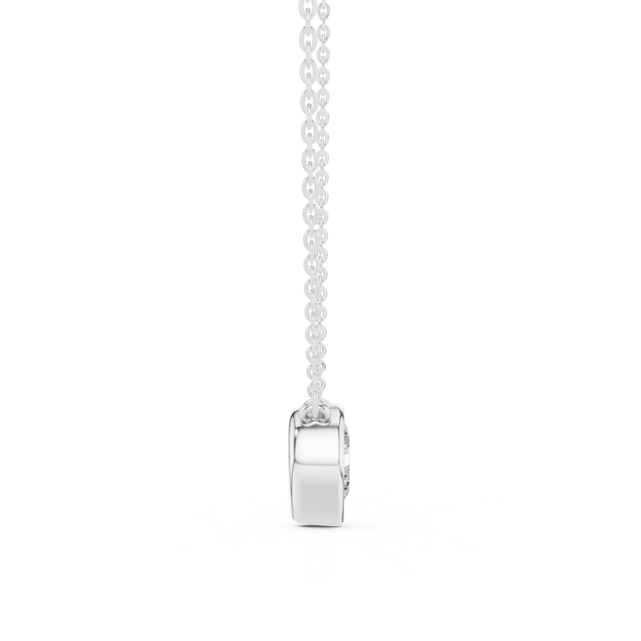 Heart Cut Diamond Bezel Solitaire Pendant - P1135HT in Necklace by 18 KARATS INC.