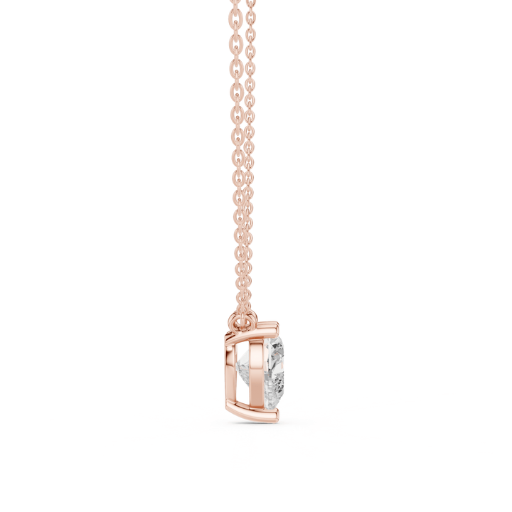 Heart Cut Diamond Solitaire Pendant - P1134HT in Necklace by 18 KARATS INC.