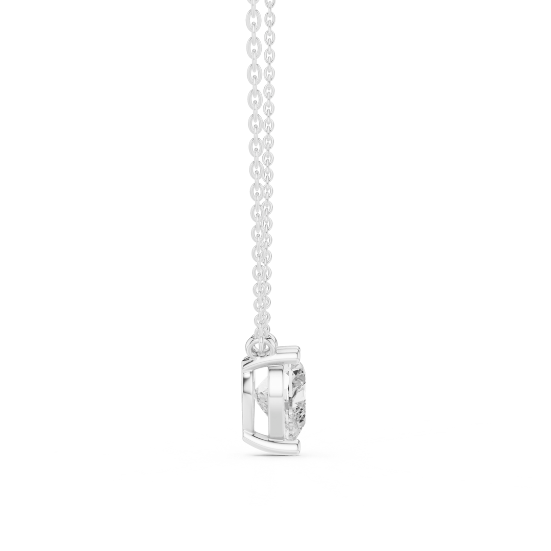 Heart Cut Diamond Solitaire Pendant - P1134HT in Necklace by 18 KARATS INC.