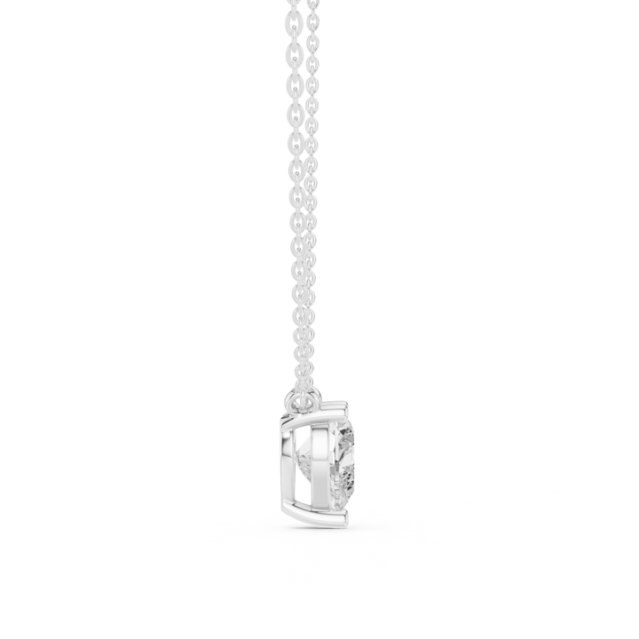 Heart Cut Diamond Solitaire Pendant - P1134HT in Necklace by 18 KARATS INC.