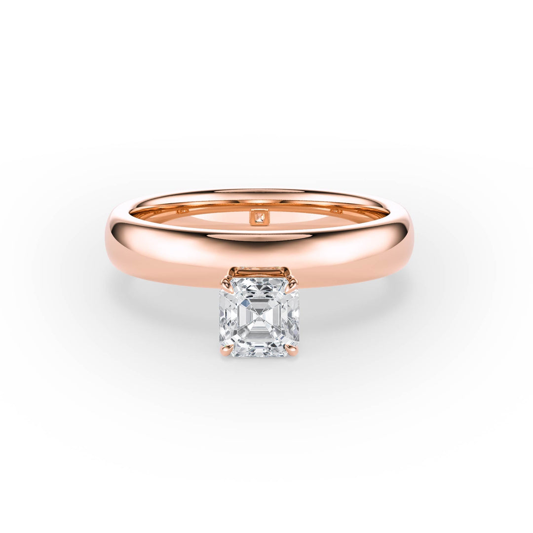 Hover Asscher Lab Diamond Ring - R1223 in Ready Rings by 18 KARATS INC.
