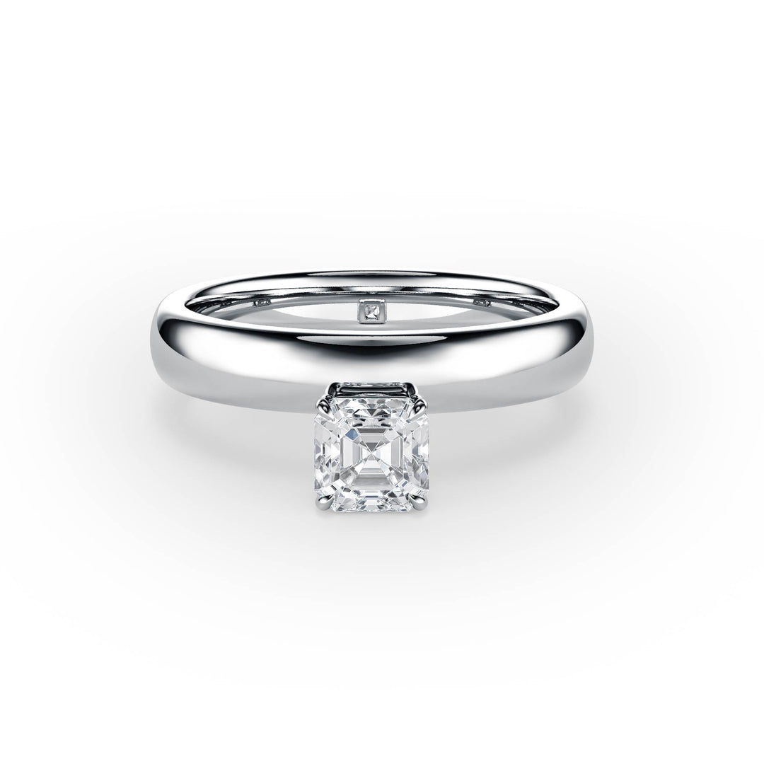 Hover Asscher Lab Diamond Ring - R1223 in Ready Rings by 18 KARATS INC.