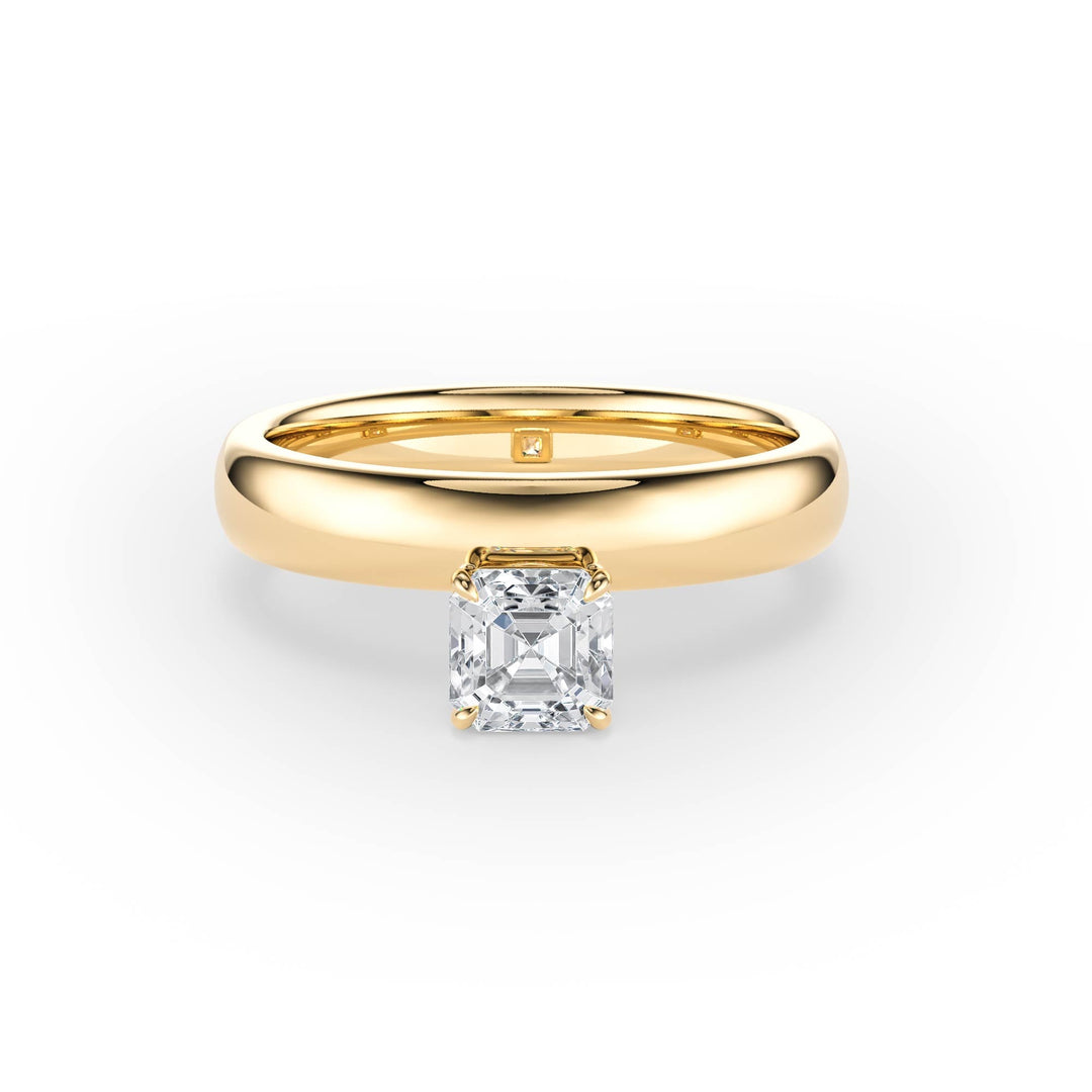 Hover Asscher Lab Diamond Ring - R1223 in Ready Rings by 18 KARATS INC.