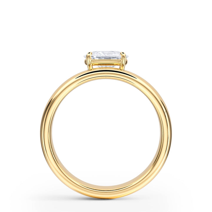 Hover Elongated Cushion Lab Diamond Ring - R1222 in Ready Rings by 18 KARATS INC.