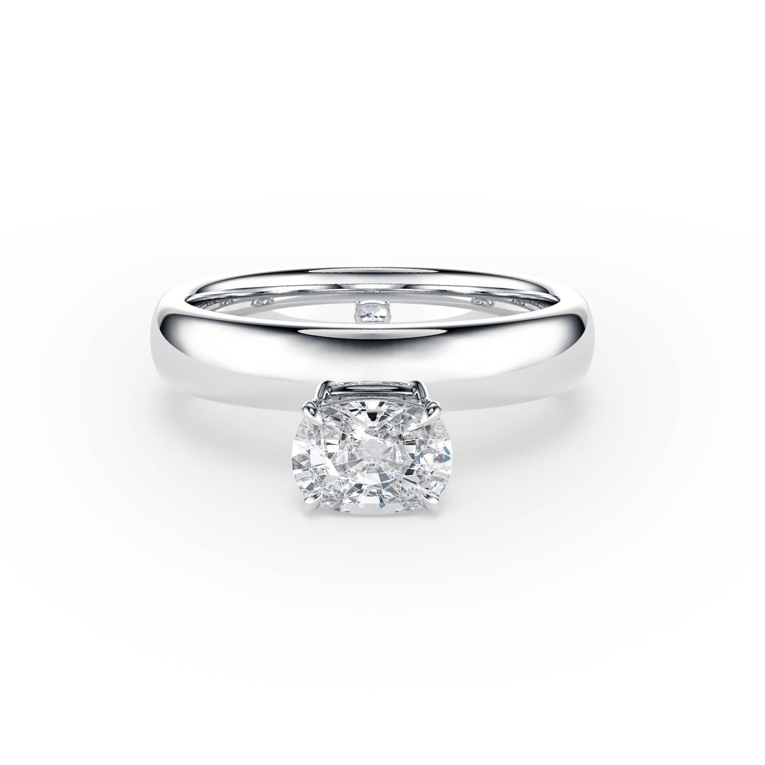 Hover Elongated Cushion Lab Diamond Ring - R1222 in Ready Rings by 18 KARATS INC.