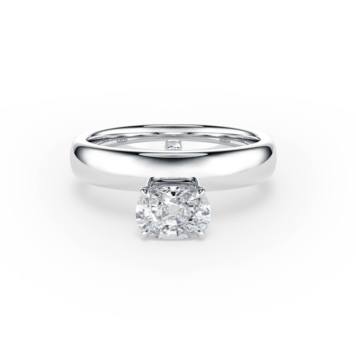 Hover Elongated Cushion Lab Diamond Ring - R1222 in Ready Rings by 18 KARATS INC.