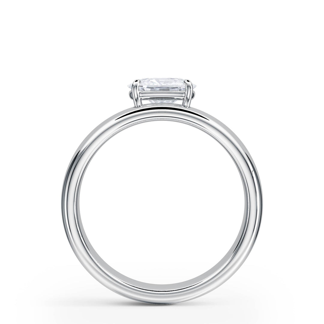 Hover Elongated Cushion Lab Diamond Ring - R1222 in Ready Rings by 18 KARATS INC.