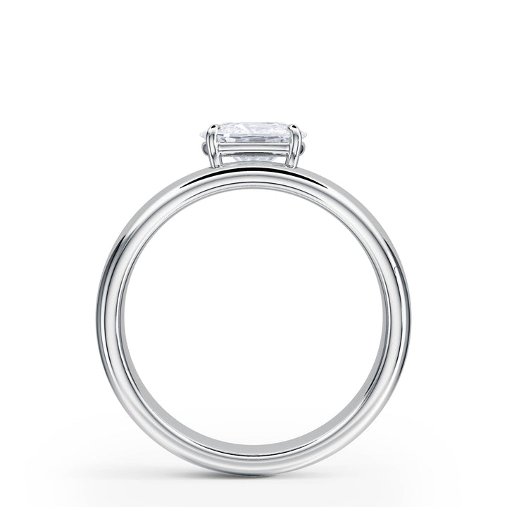 Hover Elongated Cushion Lab Diamond Ring - R1222 in Ready Rings by 18 KARATS INC.