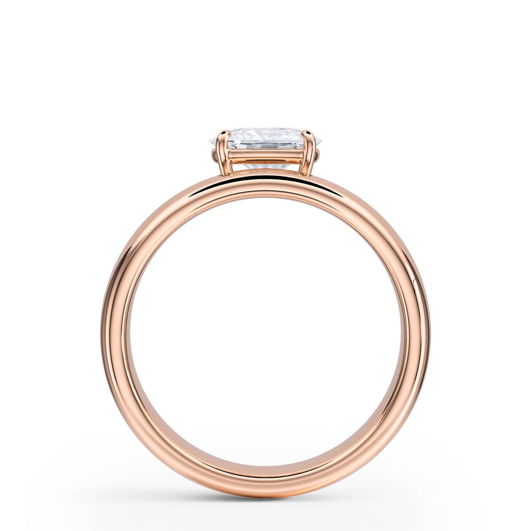 Hover Elongated Cushion Lab Diamond Ring - R1222 in Ready Rings by 18 KARATS INC.