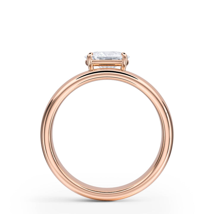 Hover Elongated Cushion Lab Diamond Ring - R1222 in Ready Rings by 18 KARATS INC.
