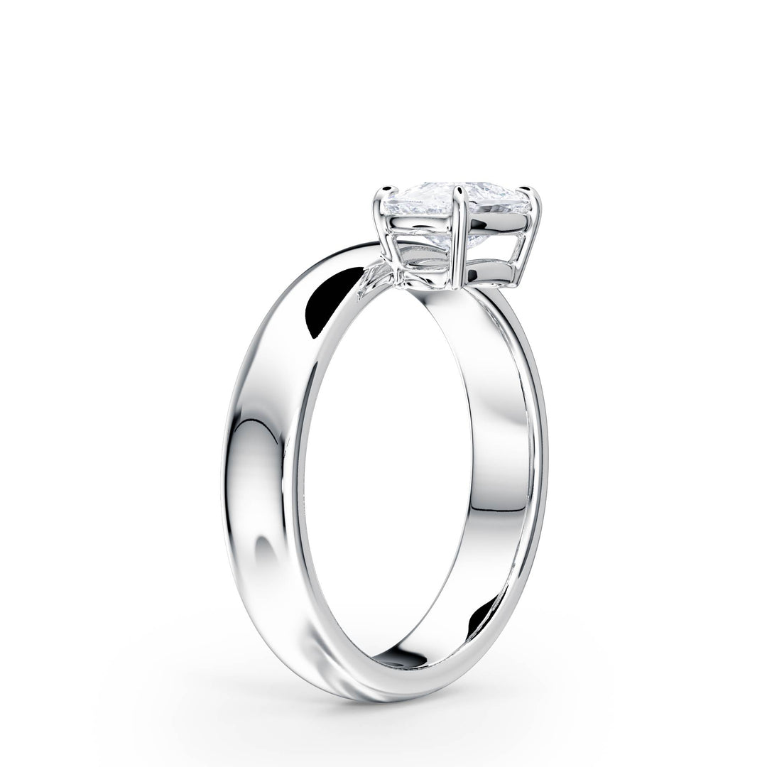 Hover Elongated Cushion Lab Diamond Ring - R1222 in Ready Rings by 18 KARATS INC.