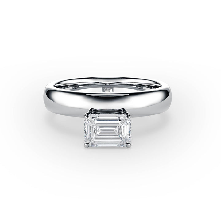 Hover Emerald Lab Diamond Ring - R1221 in Ready Rings by 18 KARATS INC.