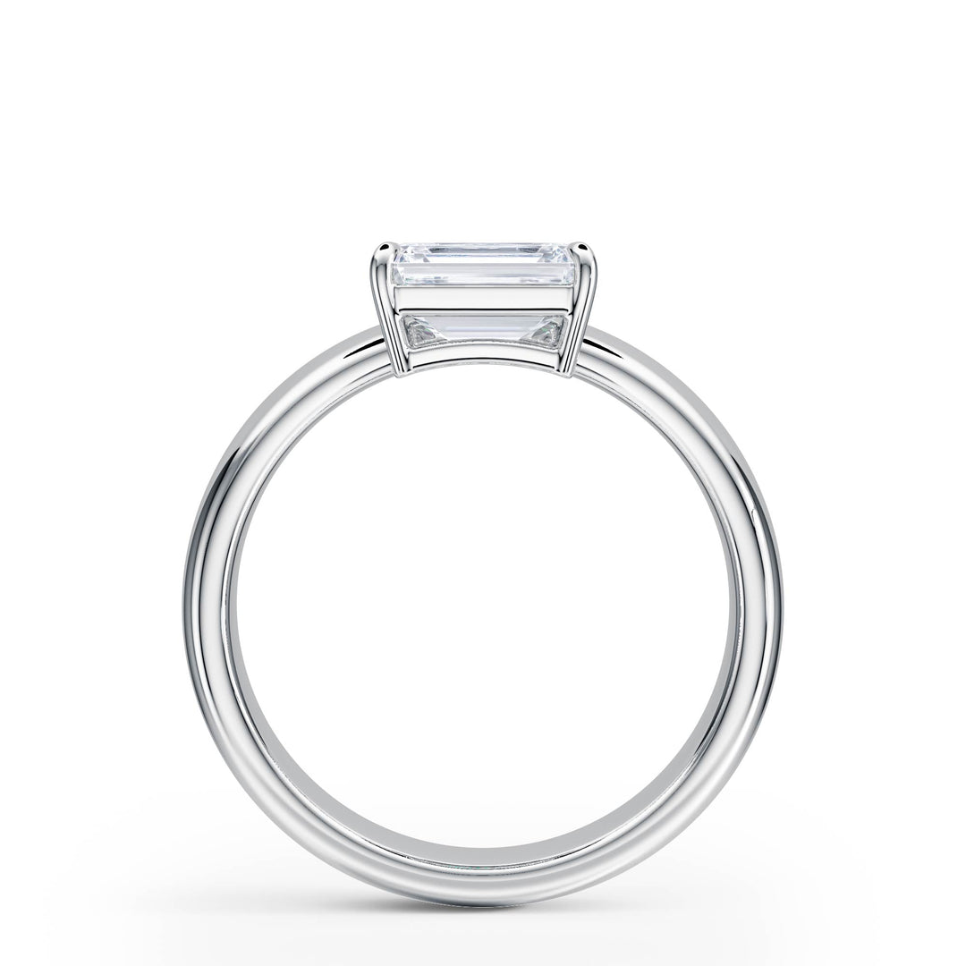 Hover Emerald Lab Diamond Ring - R1221 in Ready Rings by 18 KARATS INC.