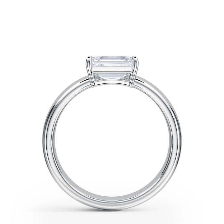 Hover Emerald Lab Diamond Ring - R1221 in Ready Rings by 18 KARATS INC.