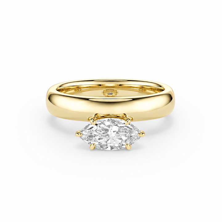 Hover Marquise Lab Diamond Ring in Ready Rings by 18 KARATS INC.