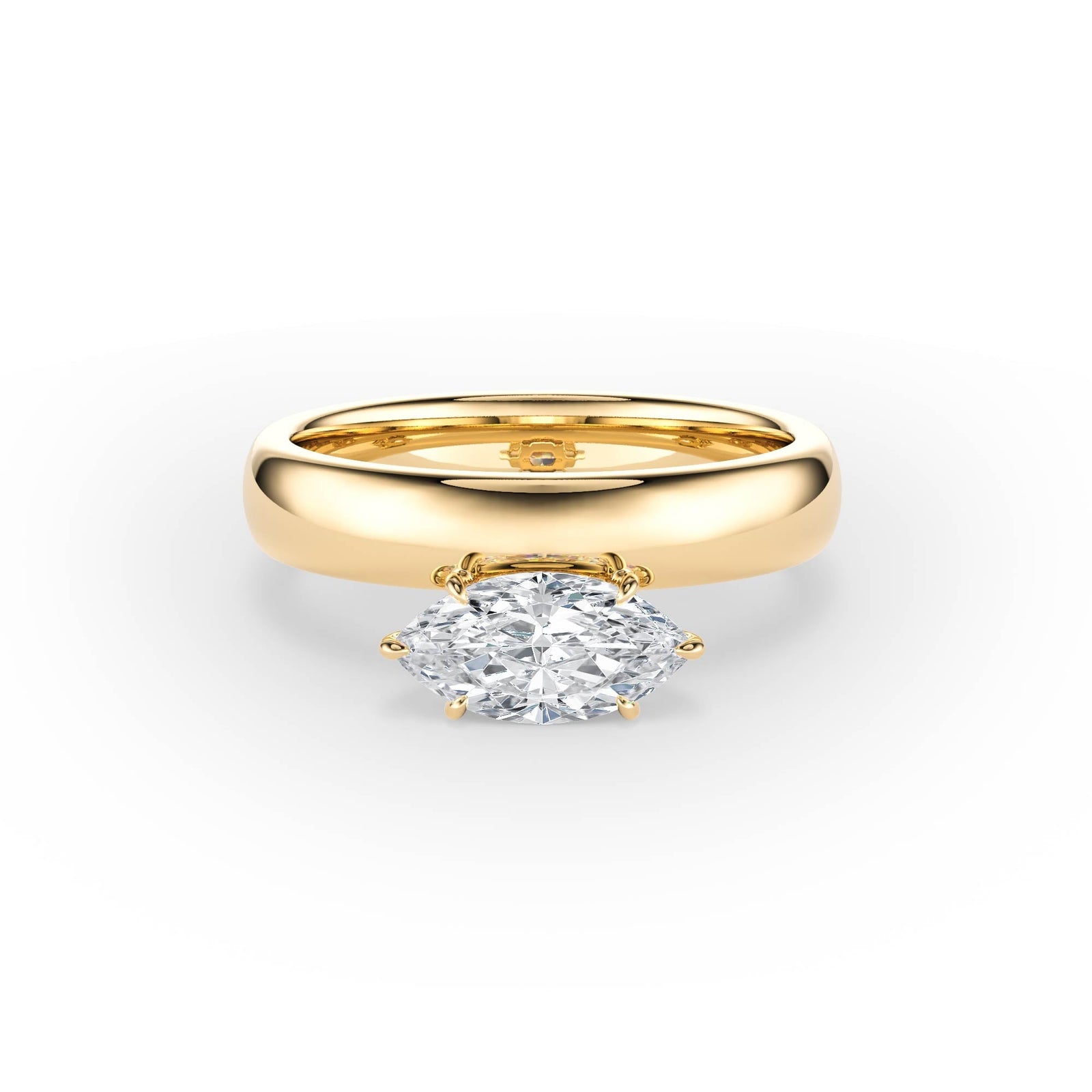 Hover Marquise Lab Diamond Ring - R1220 in Ready Rings by 18 KARATS INC.