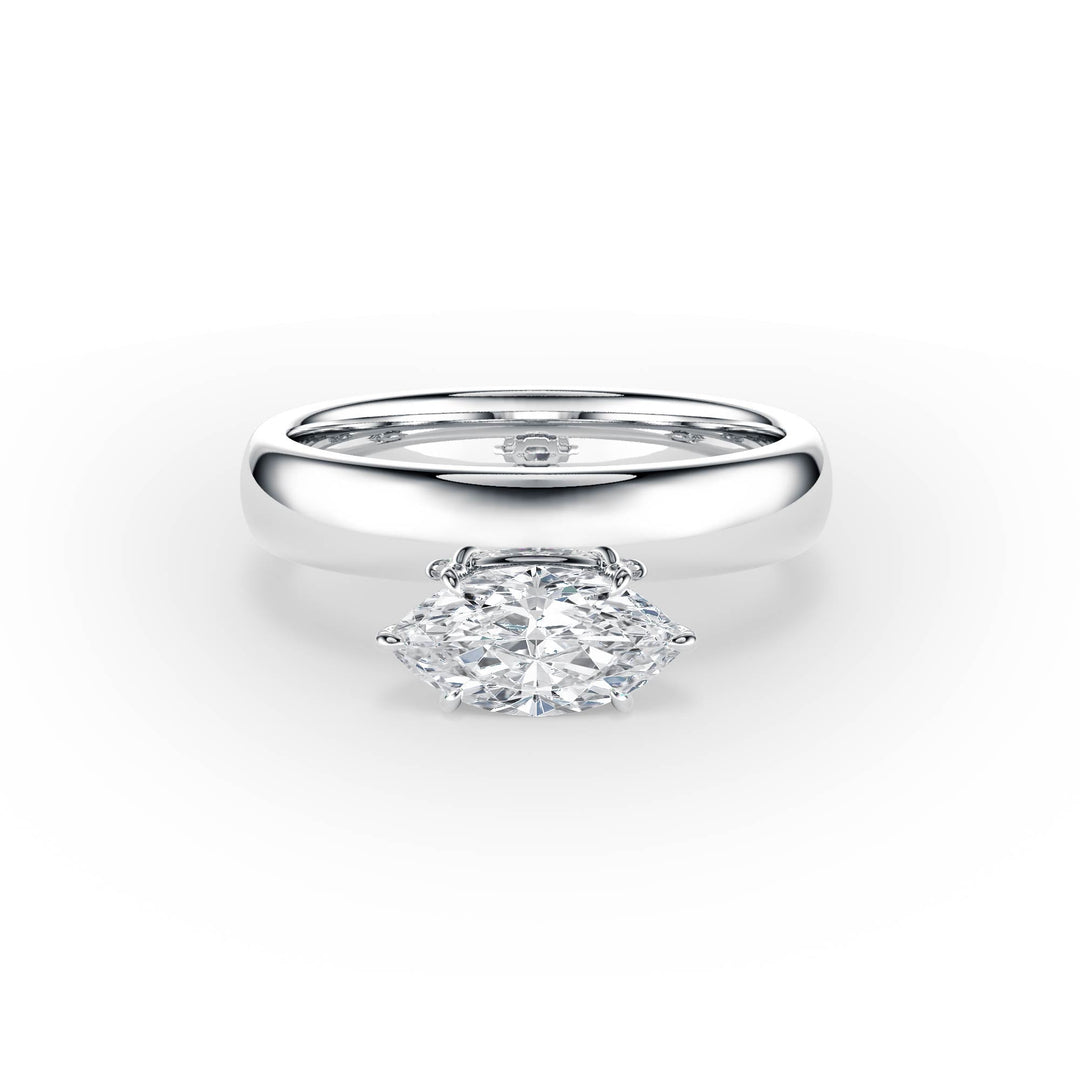 Hover Marquise Lab Diamond Ring - R1220 in Ready Rings by 18 KARATS INC.
