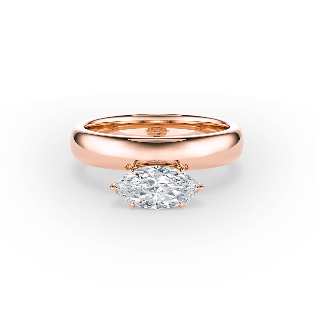 Hover Marquise Lab Diamond Ring - R1220 in Ready Rings by 18 KARATS INC.