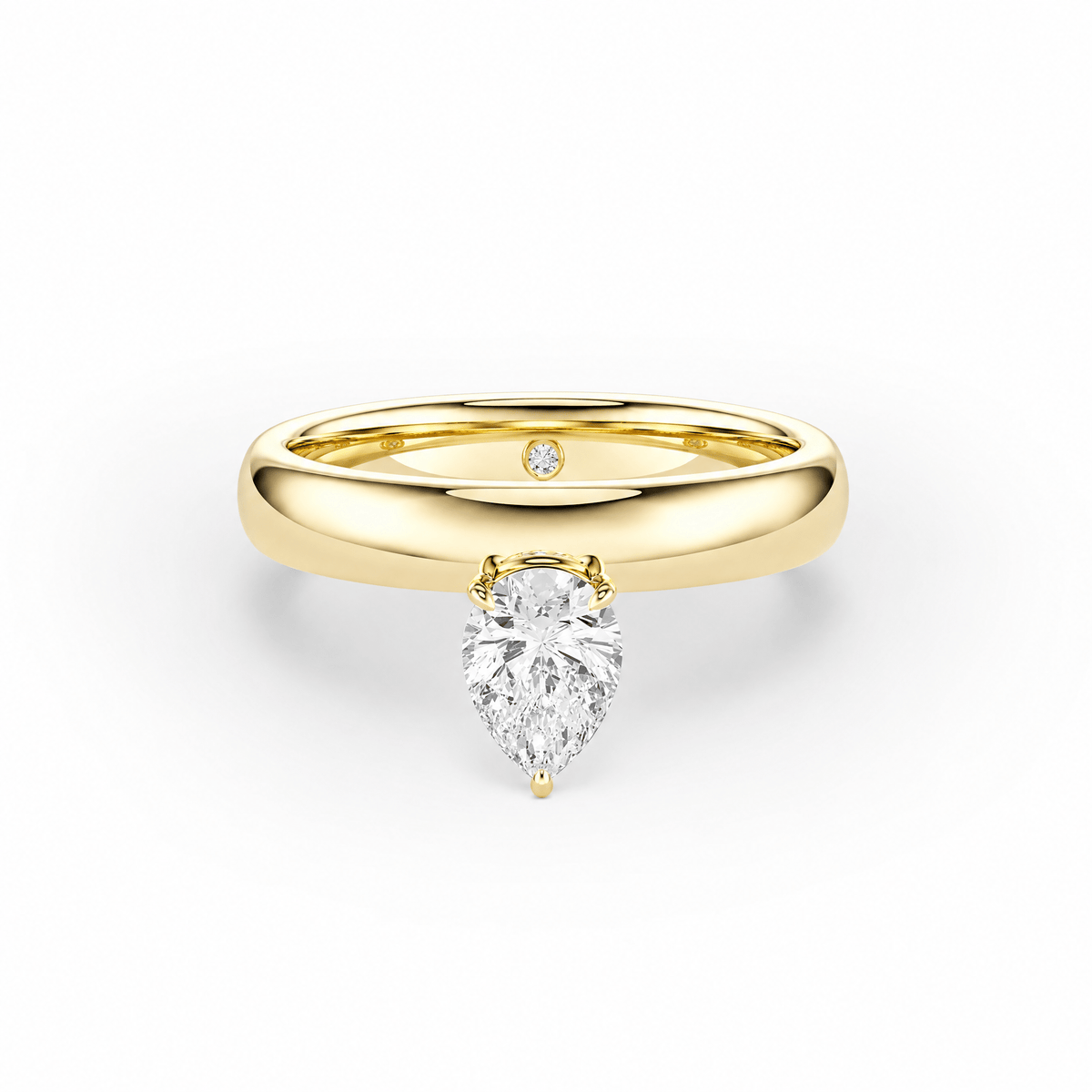 Hover Pear Lab Diamond Ring in Ready Rings by 18 KARATS INC.