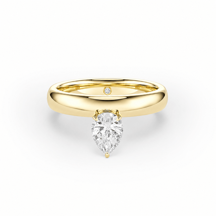 Hover Pear Lab Diamond Ring in Ready Rings by 18 KARATS INC.