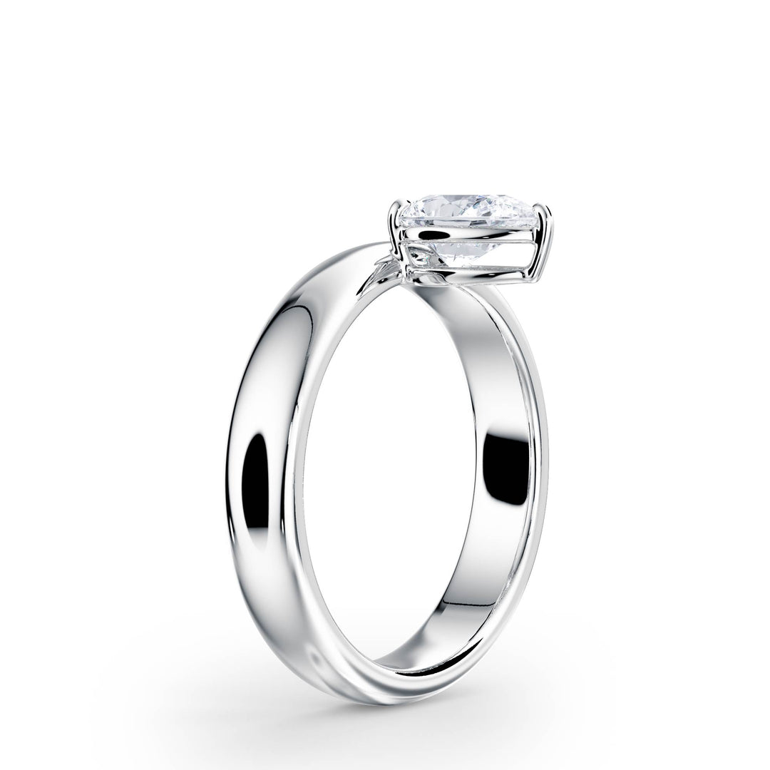 Hover Pear Lab Diamond Ring - R1219 in Ready Rings by 18 KARATS INC.