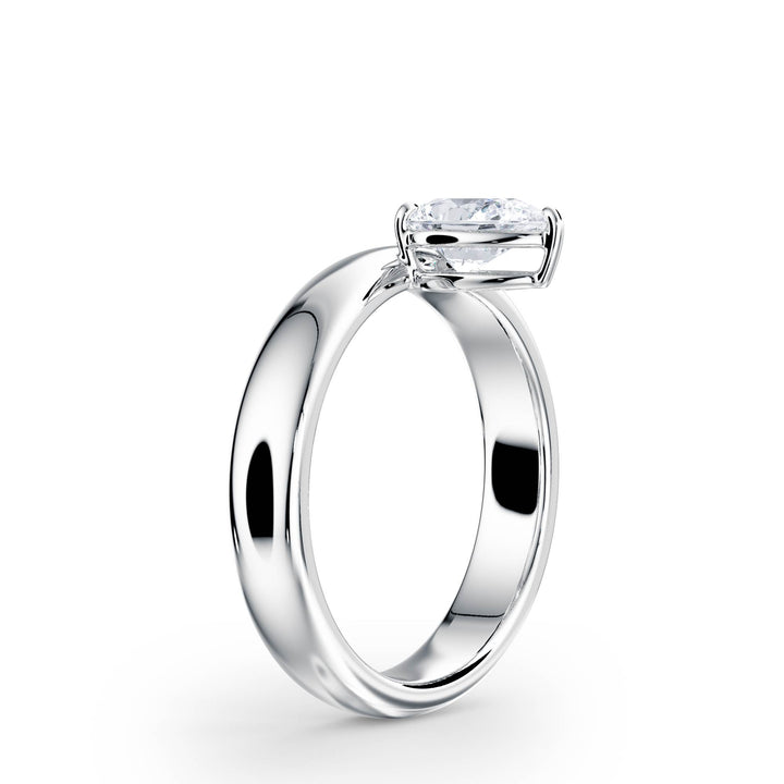 Hover Pear Lab Diamond Ring - R1219 in Ready Rings by 18 KARATS INC.