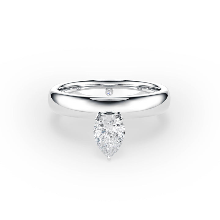 Hover Pear Lab Diamond Ring - R1219 in Ready Rings by 18 KARATS INC.