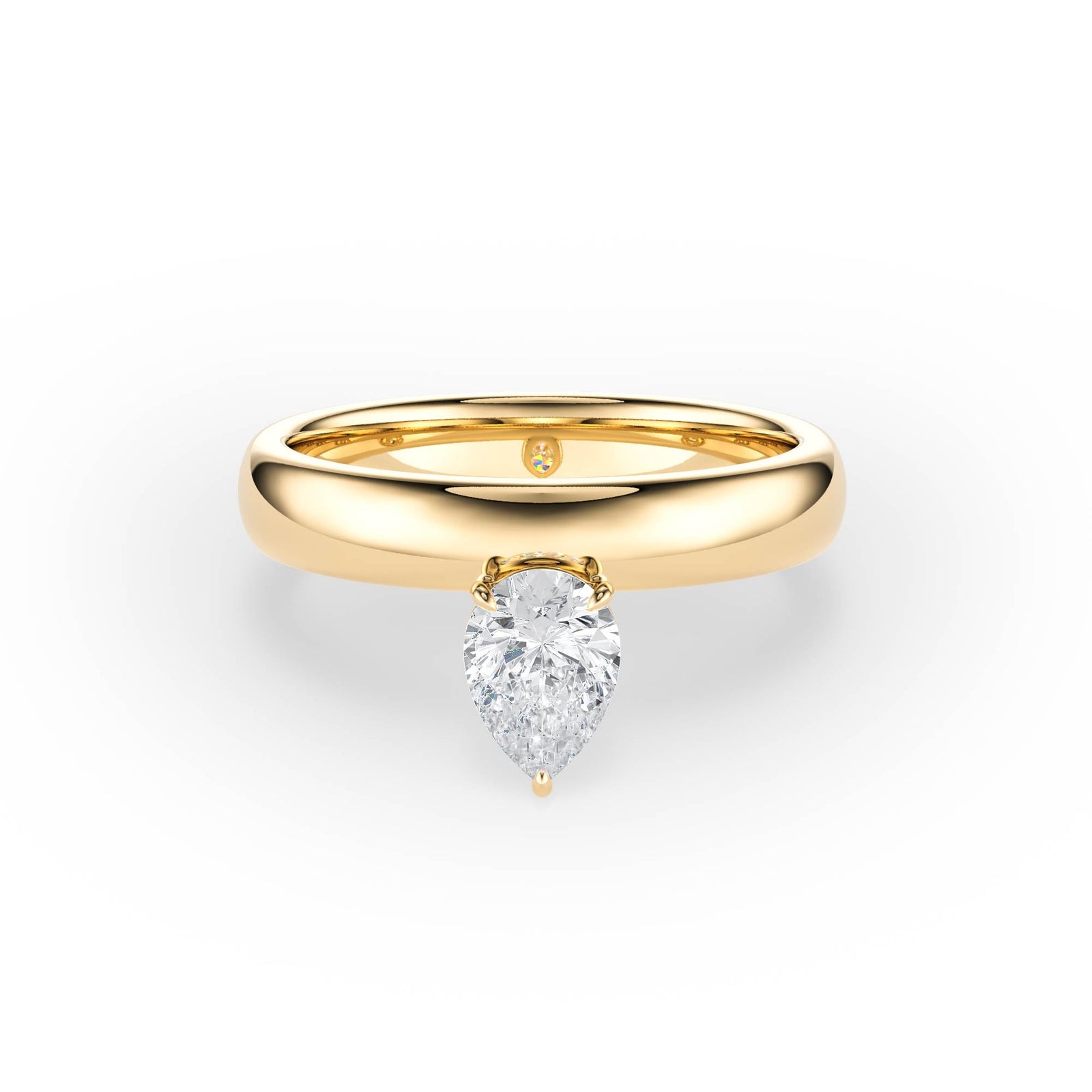 Hover Pear Lab Diamond Ring - R1219 in Ready Rings by 18 KARATS INC.