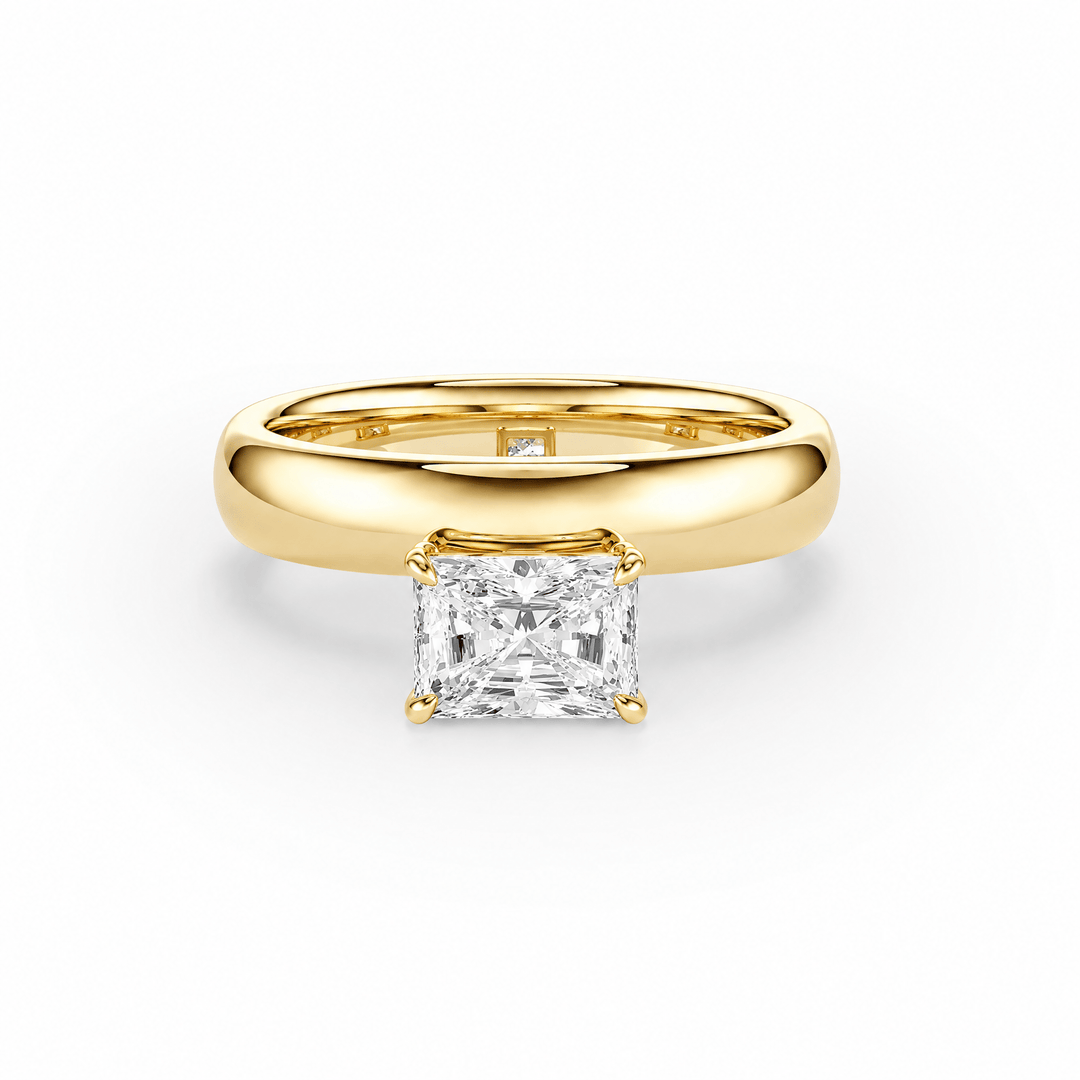 Hover Radiant Lab Diamond Ring in Ready Rings by 18 KARATS INC.