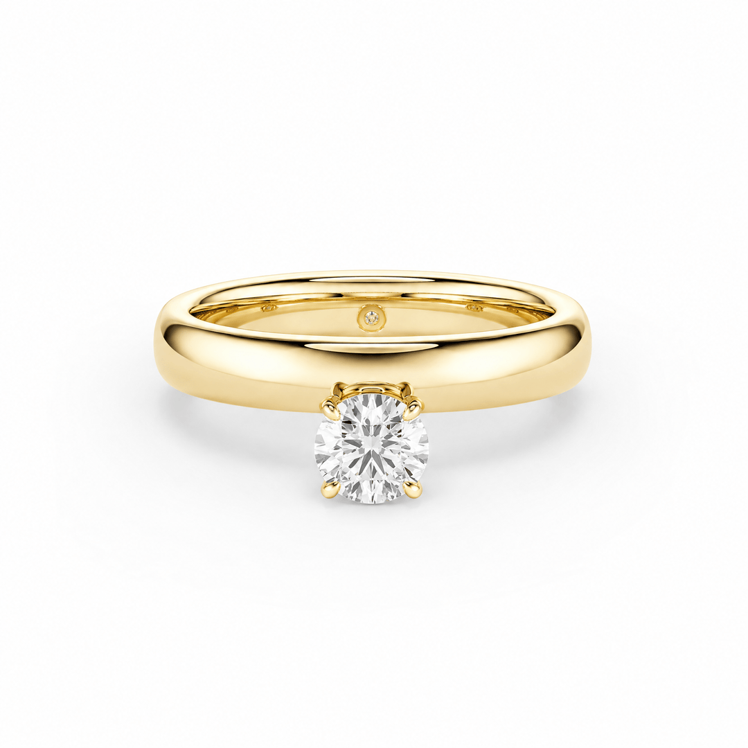 Hover Round Lab Diamond Ring in Ready Rings by 18 KARATS INC.