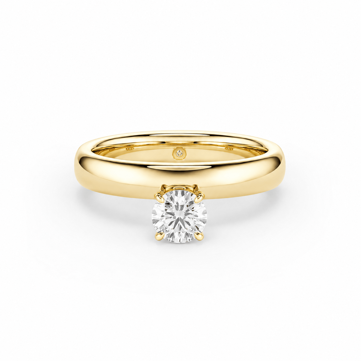 Hover Round Lab Diamond Ring in Ready Rings by 18 KARATS INC.