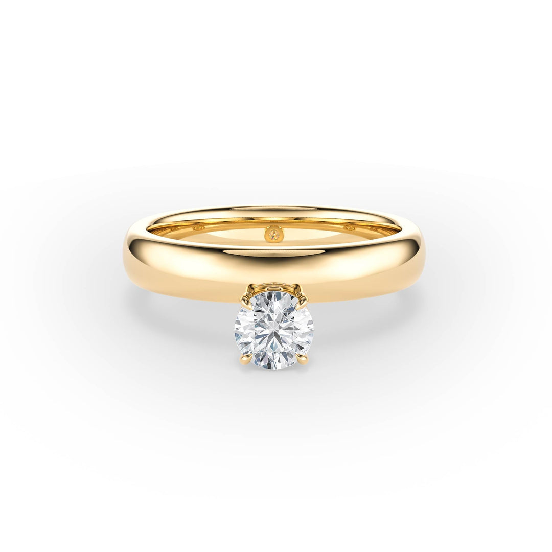 Hover Round Lab Diamond Ring - R1216 in Ready Rings by 18 KARATS INC.