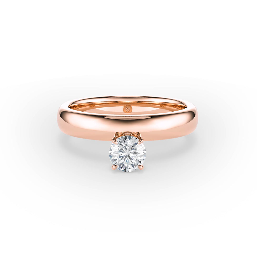 Hover Round Lab Diamond Ring - R1216 in Ready Rings by 18 KARATS INC.