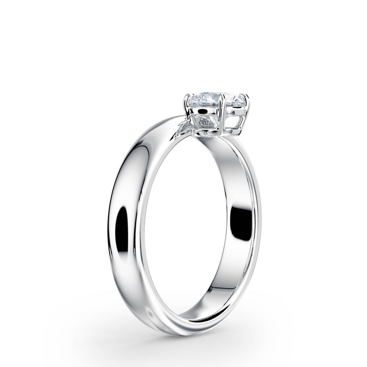 Hover Round Lab Diamond Ring - R1216 in Ready Rings by 18 KARATS INC.