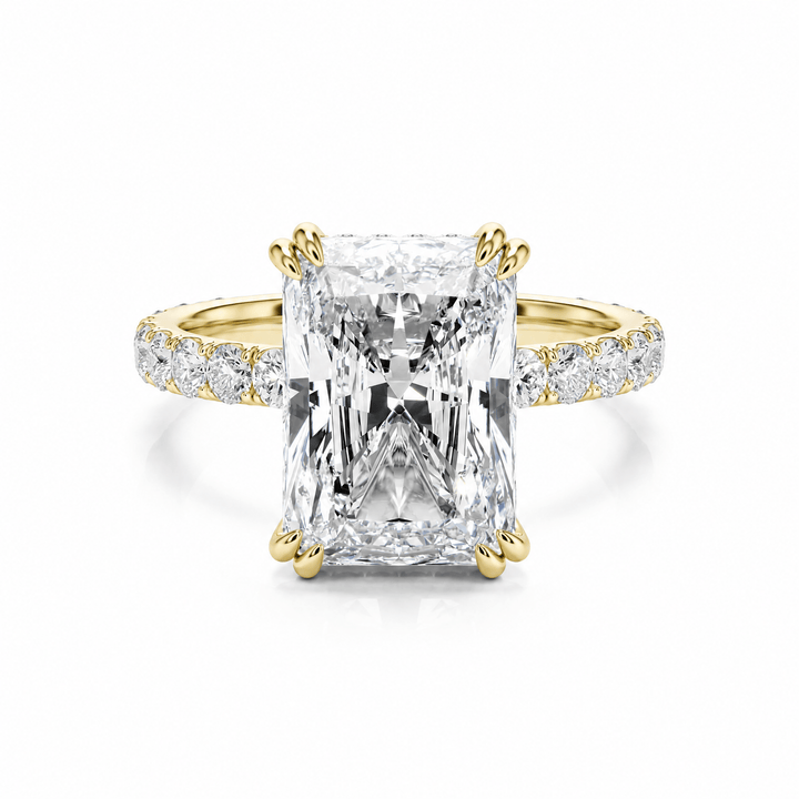 Lumière Radiant Cut Lab Diamond Engagement Ring in Ready Rings by 18 KARATS INC.